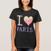 Cute I Love Paris T shirt (Voorkant)