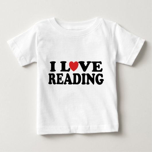 Cute I Love Reading T-shirt (Voorkant)
