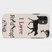 Cute I Love Riding. Equestrian iPhone 5 Hoesje (Achterkant (horizontaal))