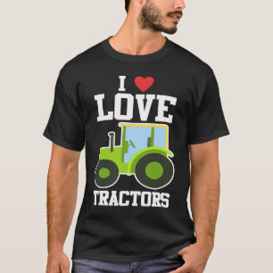 Cute I Love Tractors Children Little Farmer T-shirt