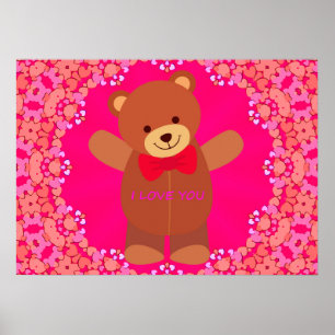 Cute I Love You Value Poster Paper (glanzend)