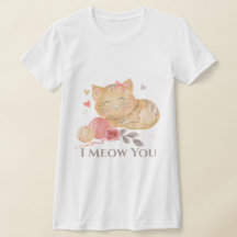 Cute I Meow you Cat T-Shirt