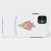 Cute I run op ijs Case-Mate iPhone Case (Achterkant (horizontaal))