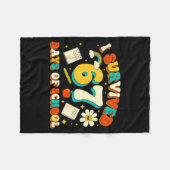 Cute I Survived 67 Days Of School Funny Meme Teach Fleece Deken (Voorkant (Horizontaal))