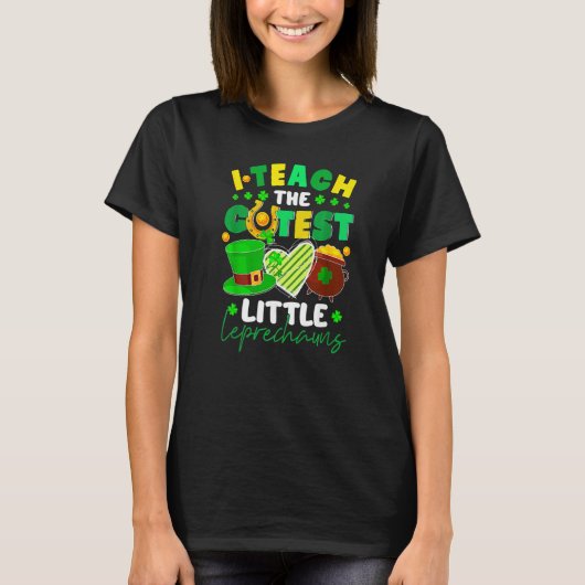 Cute I Teach The Cutest Little Leprechauns Men Wom T-shirt (Voorkant)