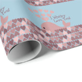 Cute I whaley love you! design Cadeaupapier (Rol Hoek)