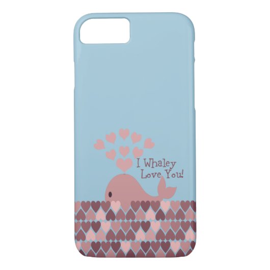 Cute I whaley love you! design Case-Mate iPhone Case (Achterkant)