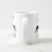 Cute I Wof You | Boxer Dog Grote Koffiekop (Achterkant)