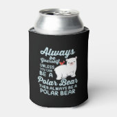 Cute Ice Beer A Polar Beer Lover Blikjeskoeler (Blikje Voorkant)