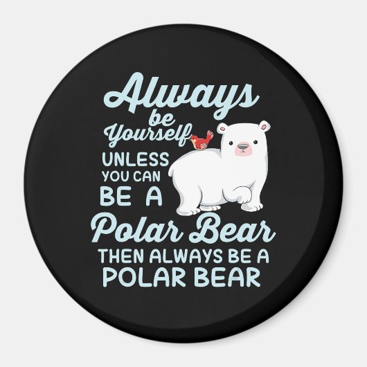 Cute Ice Beer A Polar Beer Lover Magneet (Voorkant)