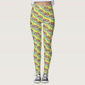 Cute Ice Cream Banana Split Leggings (Voorkant)