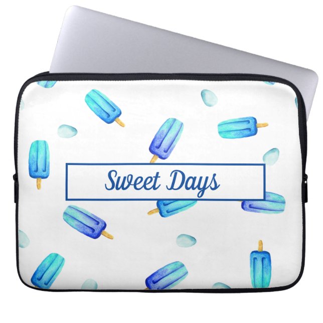 Cute Ice Cream Birthday School-laptophoes Laptop Sleeve (Voorkant)