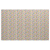 Cute Ice Cream Cone Dessert on Cream Girly Pattern Stof (Yard (91,4 cm))