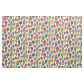Cute Ice Cream Cone Dessert on Cream Girly Pattern Stof (Fat Quarter)
