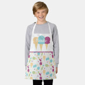 Cute Ice Cream Cone Melting Pink Sprinkles Mix Schort (Gedragen)