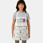 Cute Ice Cream Cone Melting Pink Sprinkles Mix Schort (Insitu)