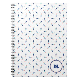 Cute Ice Cream Cone Pattern - Gepersonaliseerd mon Notitieboek