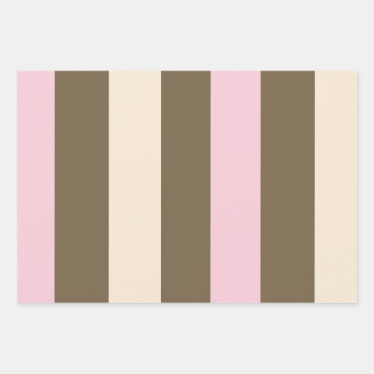 Cute Ice Cream Cone Whimsical Neapolitan Patroon Inpakpapier Vel (Voorkant 2)