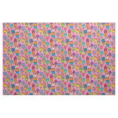Cute Ice Cream Cones Dessert on Pink Girly Pattern Stof (Fat Quarter)