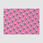 Cute Ice Cream Cones Pattern Tissuepapier (Voorkant)