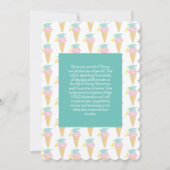 Cute Ice Cream Graduation Party Kaart (Achterkant)