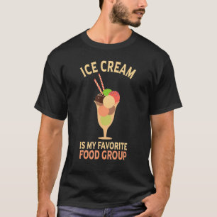 Cute Ice Cream is mijn favoriete voedselgroep Kone T-shirt