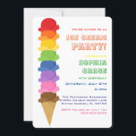 Cute Ice Cream Kids Birthday Party Invision Kaart<br><div class="desc">kinder zomerpartijafbeeldingen van LILLY BIMBLE@mygrafico.com</div>