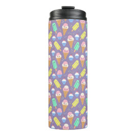 Cute Ice Cream Pattern – Adorable Frozen Treat  Thermosbeker