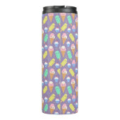 Cute Ice Cream Pattern – Adorable Frozen Treat Thermosbeker (Achterkant)
