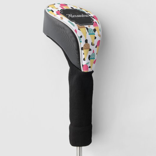 Cute Ice Cream Pattern Golfheadcover (Schuin)