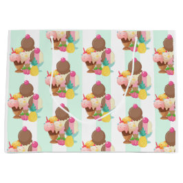 Cute Ice Cream Pattern Groot Cadeauzakje