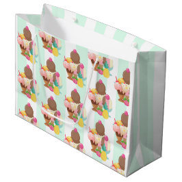 Cute Ice Cream Pattern Groot Cadeauzakje