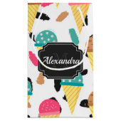 Cute Ice Cream Pattern Klein Cadeauzakje (Achterkant)