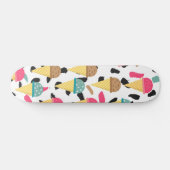 Cute Ice Cream Pattern Persoonlijk Skateboard (Horizontaal)