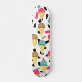 Cute Ice Cream Pattern Persoonlijk Skateboard (Voorkant)