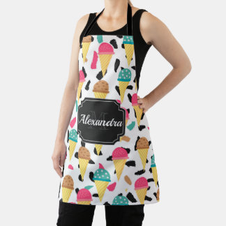 Cute Ice Cream Pattern Schort