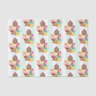 Cute Ice Cream Pattern Tissuepapier