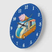 Cute ice crème decor grote klok (Hoek)