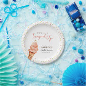 Cute Ice crème met Sprinkles Vrijgezellenfeest Papieren Bordje (Feest)
