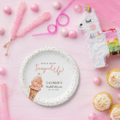 Cute Ice crème met Sprinkles Vrijgezellenfeest Papieren Bordje (Feest)