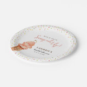 Cute Ice crème met Sprinkles Vrijgezellenfeest Papieren Bordje (Gekanteld)