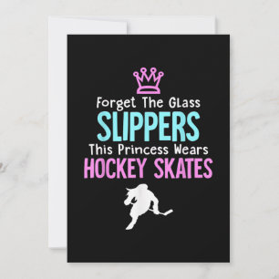 Cute Ice Hockey Girls Gift Women Quote Feestdagenkaart