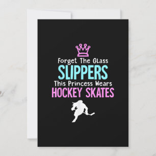 Cute Ice Hockey Girls Gift Women Quote Kaart