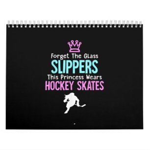 Cute Ice Hockey Girls Gift Women Quote Kalender