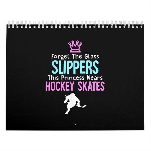Cute Ice Hockey Girls Gift Women Quote Kalender (Hoes)