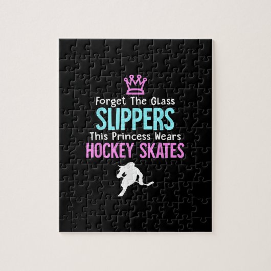 Cute Ice Hockey Girls Gift Women Quote Legpuzzel (Verticaal)