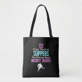 Cute Ice Hockey Girls Gift Women Quote Tote Bag (Voorkant)