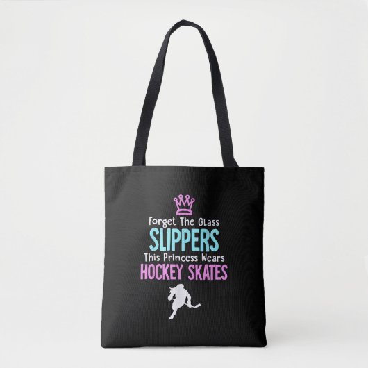 Cute Ice Hockey Girls Gift Women Quote Tote Bag (Voorkant)