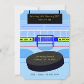 Cute Ice Hockey ster Birthday Kaart (Achterkant)