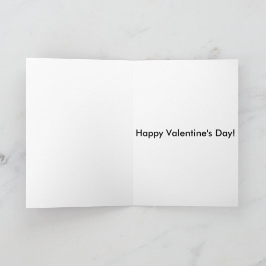 Cute Ice Hockey Valentijnsdag Kaart (Binnen)